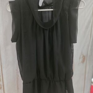 Elegant Black Sleeveless Top